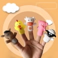 thumbnail image 6 of CanGonggg Early Education Soothing Finger Doll Gloves Toy Parent Child Interactive Gloves Digits Puppets Ventriloquist Animal Puppets Treeline Finger Guard Suck Finger Stopper Puppets Owl Middle, 6 of 7
