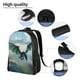 thumbnail image 5 of Disketp Cloud Sky Green Dragon Mochila Unisex de Apertura Lateral Completa, Mochila para Laptop para Escuela, Trabajo y Viajes, 5 of 8