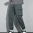 thumbnail image 2 of Birdeem Pantalons Cargo de Travail pour Hommes Tendance Mode Ample Hip Hop Sportif Décontracté Multi-Poches avec Poches, 2 of 8