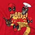 thumbnail image 3 of Deadpool Mens Character Heads T-Shirt, 3 of 6