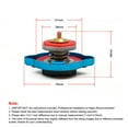thumbnail image 4 of FYUU Stainless Radiator Cap Tank Cover Water Temperature Gauge 0.9 Bar For Excavator ATV UTV, 4 of 5