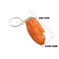 thumbnail image 5 of Fun & Creative Realistic Food Keychains, 1Pc Simulation Food Shaped Keychain With Key Ring, Cute Miniature Food Keychain For Bags Keys Purse Decoration, Fun Novelty Gift For Food, 5 of 6