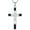 Black Onyx, variant on DVEATR Celtic Cross Opal Necklace 925 Sterling Silver Irish Knot Infinity Cross Pendant Christian Religious Faith Jewelry Gift for Women Her, 18" to 20" Chain