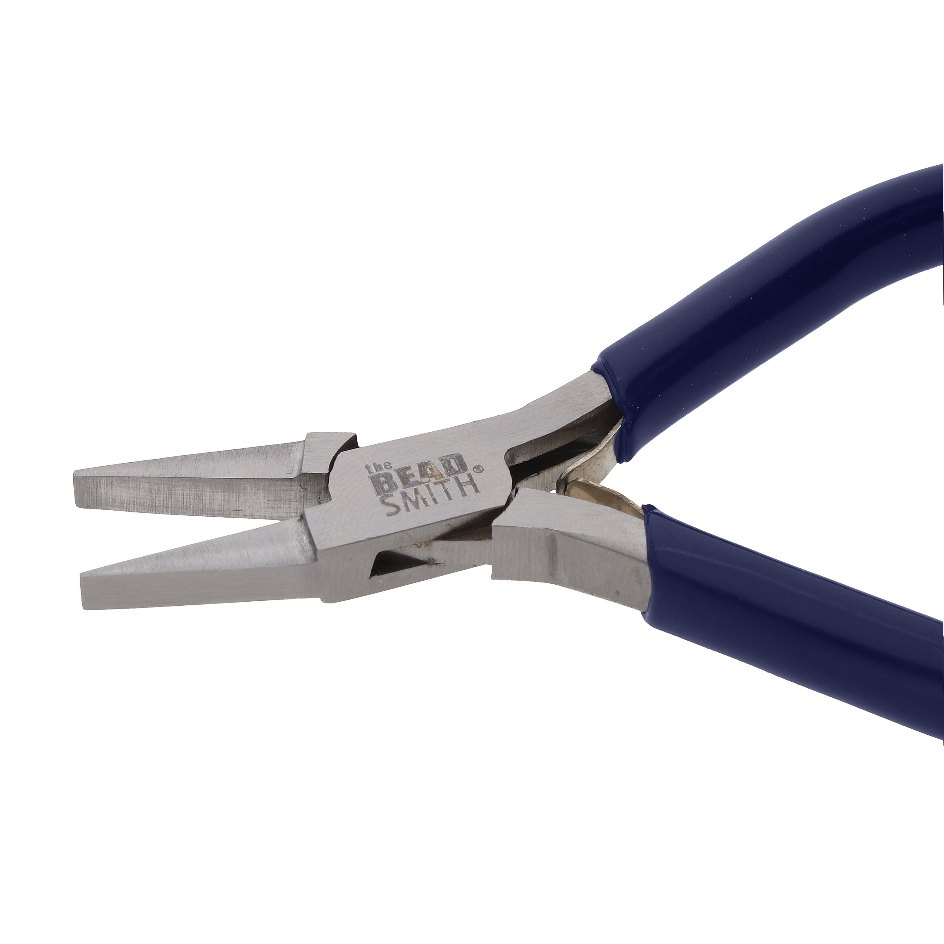 The Beadsmith Flat Nose Pliers – Economy Line – 4.5 inches (114mm) – Vinyl Grip Handle with Double Leaf Springs – Jewelry Making Tool for Creating Bracelets, Earrings and Necklaces
