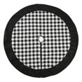 thumbnail image 1 of Plaid Christmas Tree Skirt  Christmas Tree Mat Winter Holiday Tree Gift Decorative Tree Velvet Apron, 1 of 6