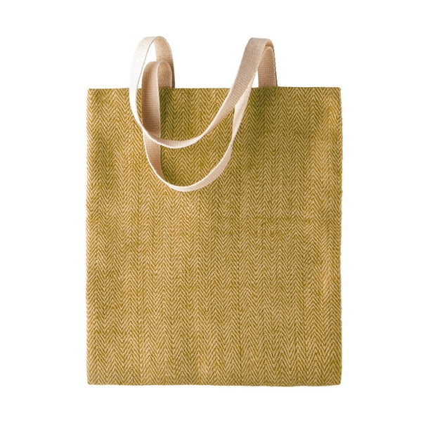 Kimood Womens Patterned Jute Bag Pack Of 2