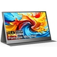 thumbnail image 1 of Monitor portátil UFYQL 15.6 pulgadas 1080P 60 Hz FHD IPS con funda USB-C/HDMI, 1 of 9