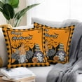 thumbnail image 2 of Outdoor Waterproof Pillow Covers Halloween Ghost Black Cat Potion Decorative Throw Pillow Protectors,Seamless Pumpkin Heart Flax Pillowcase Cushion Cases for Patio Sofa Garden Couch,24x24in,Pack of 2, 2 of 9