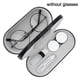 thumbnail image 1 of Estuche para gafas y lentes de contacto de doble cara con espejo, 1 of 4