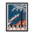 thumbnail image 5 of Steamship Adria to Fiume, 1936. Framed Vintage Travel Poster, 5 of 11