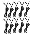 thumbnail image 1 of 10 Sets Banana Test Lead 4mm Male to Male Brass PA 32A 1000V Set Kit for Electricity Testing Black, 1 of 4
