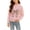 Pink, variant on CYRBOKO Sweaters for Girls, Soft Winter Warm Casual Long Sleeve Knitted Tops Red Size 11-12 T