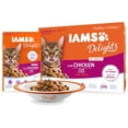 thumbnail image 5 of Iams Senior Cat 7+ Delights Chicken In Gravy Cat Food 24 x 85g, 5 of 7
