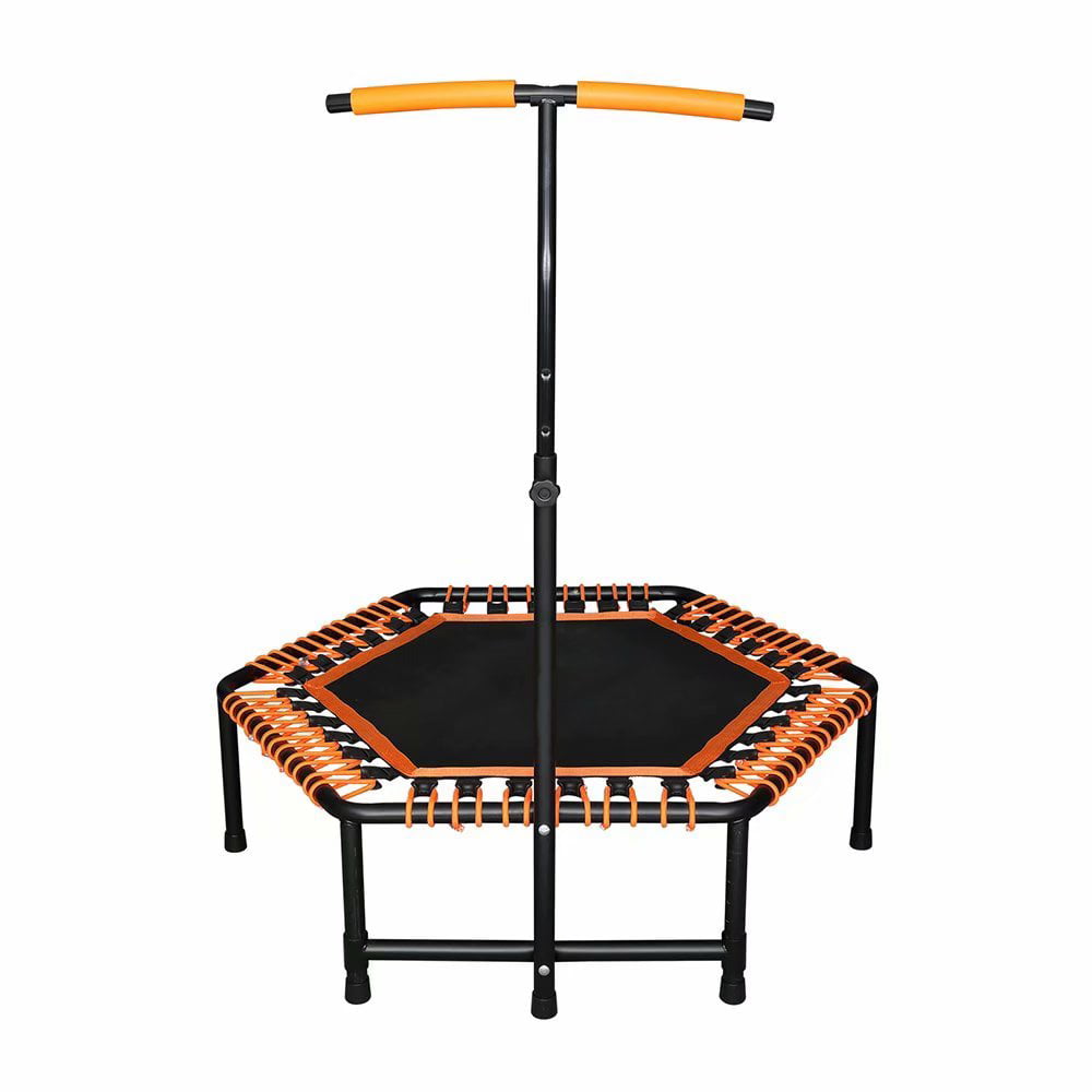 Details about   Mini Fitness Trampoline Bungee Rebounder w/ 47-55" Adjustable Handle Up to 265LB 