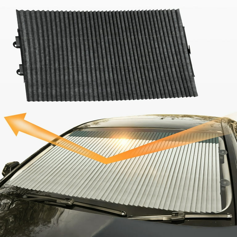 AutoTech Park Custom Foldable Sun Shade For 2012-2015 Mercedes ML Class – Heat Reflective Windshield Cover
