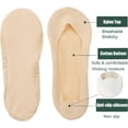 thumbnail image 2 of CAILDANL Womens No Show Thin Socks Cotton Nylon Low Cut Liner Non Slip hidden Invisible Socks for Flats Sneaker 4-6 pack, 2 of 7