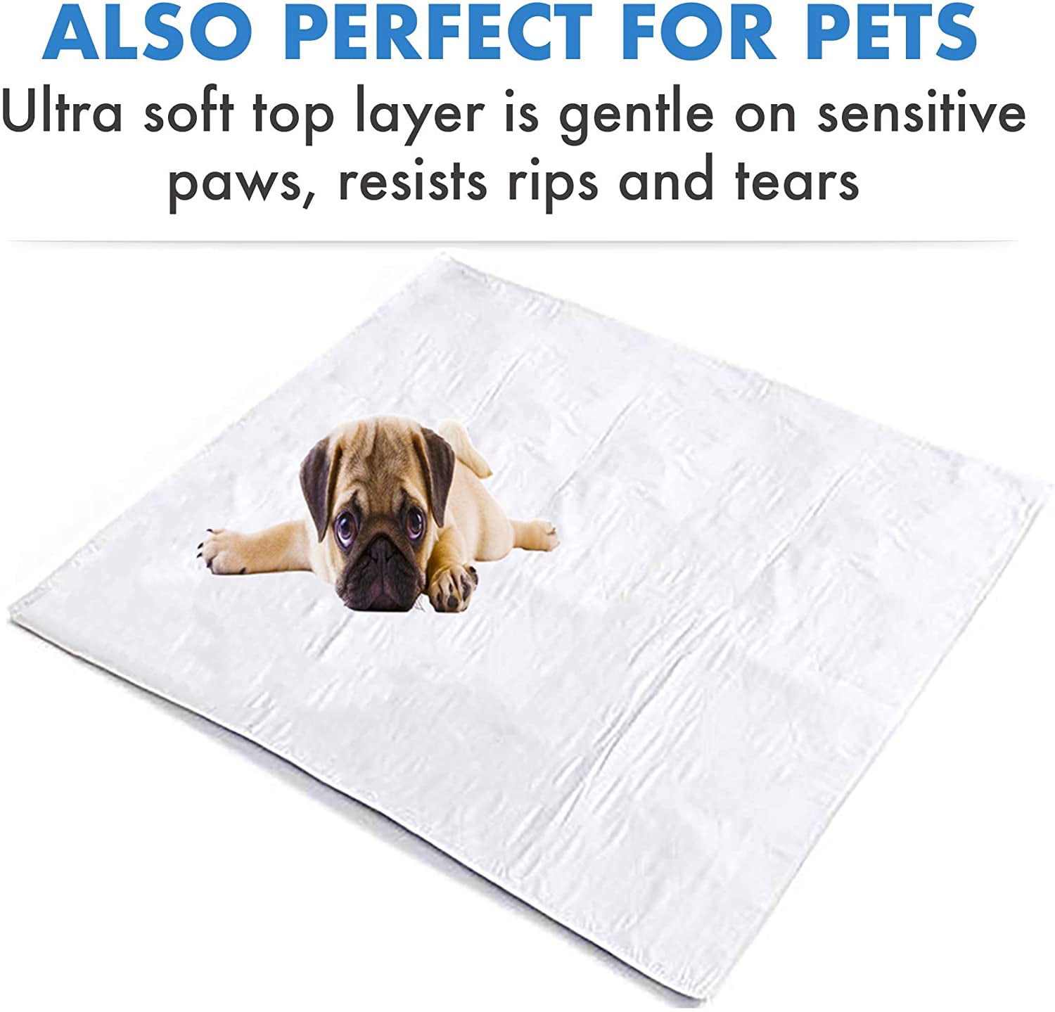 4 PACK - Pivit Washable Bed Protector Potty Pad | 32" x 34" Beige | Reusable Urinary Incontinence Protection Underpad Sheet | Waterproof Super-Soft Cotton | Ultra-Absorbent Core