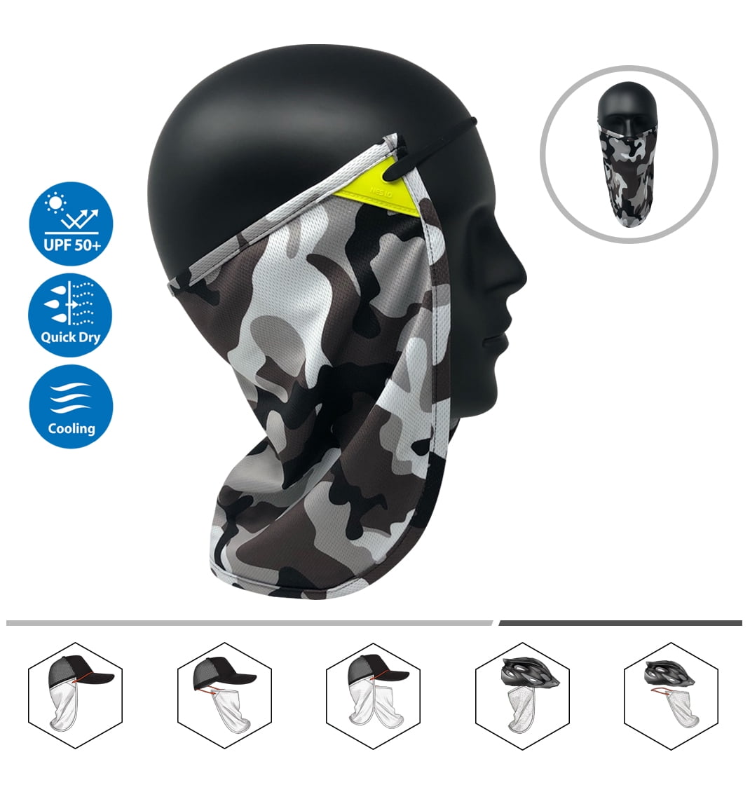 CoolNES Neck or Face Sun Mask Camo Neon