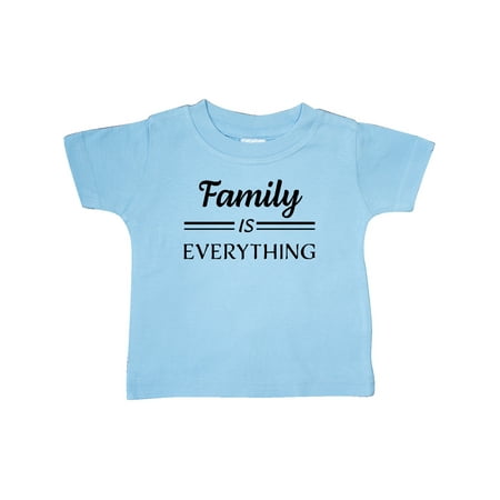 

Inktastic Family Is Everything in Black Text Gift Baby Boy or Baby Girl T-Shirt