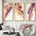 thumbnail image 1 of Designart "Redend Point Canyon - A River's Tale I" Abstract Liquid Ink Framed Wall Art Set Of 3 - Red Modern Frame Canvas Set For Living Room Decor, 1 of 6