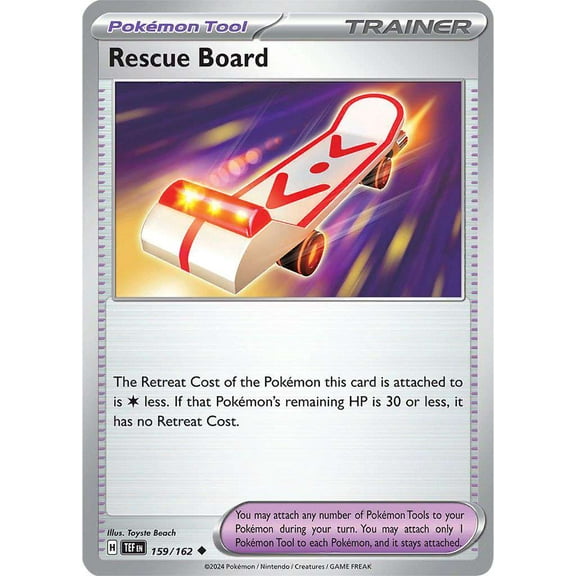 Pokemon Temporal Forces Uncommon Rescue Board #159