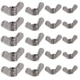 thumbnail image 1 of CIMAXIC 20 Pcs Wing Nut Stainless Steel Handle Nut Wing Nuts Assortment Kit,1.5"X0.63"X0.51", 1 of 4