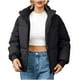 thumbnail image 2 of Chaquetas y abrigos casuales sin capucha de manga larga para mujer, chaqueta de invierno lisa de manga larga, abrigo con cremallera, blusa, abrigo para mujer, 2 of 5