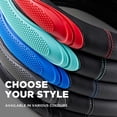 thumbnail image 3 of Car Steering Wheel Cover - Microfiber Leather Steering Wheel Wrap Sports 14.5-15 Inch Steering Wheel Cover Non-Slip for Men Women Blue Color, 3 of 16