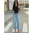 thumbnail image 6 of DARING DIVA Women's Color Block Shirt S Black Pink White, 6 of 7
