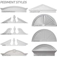 thumbnail image 3 of Ekena Millwork PED43X14X02PC 43.87 In. W X 14.12 In. H X 2.37 In. P Architectural accent Combination Peaked Cap Pediment, 3 of 6