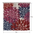 thumbnail image 5 of Waterproof Bohemian Shower Curtain 72x72 Inch Boho Style Polyester Unique Shower Curtain for Bathroom Hotel Home Decor with 12 Plastic Hooks, 5 of 5