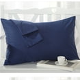 thumbnail image 1 of The Great American Store 1800 Series Microfiber Solid Navy Blue, King Pillowcases (20"x 40") - Envelope Closure End - Wrinkle, Fade, Stain Resistant - Hypoallergenic, 1 of 4