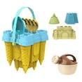thumbnail image 2 of 8pcs Children Castle Mold Set Creative Sand Play Kit for Kids Beach and Indoor Fun Includes Molds for Building Structures for Boys and Girls Random Color, 2 of 5