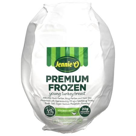 JENNIE-O Young Turkey Breast With Gravy Packet, Frozen, Bone In, Frozen, 4-9 lb Plastic Bag