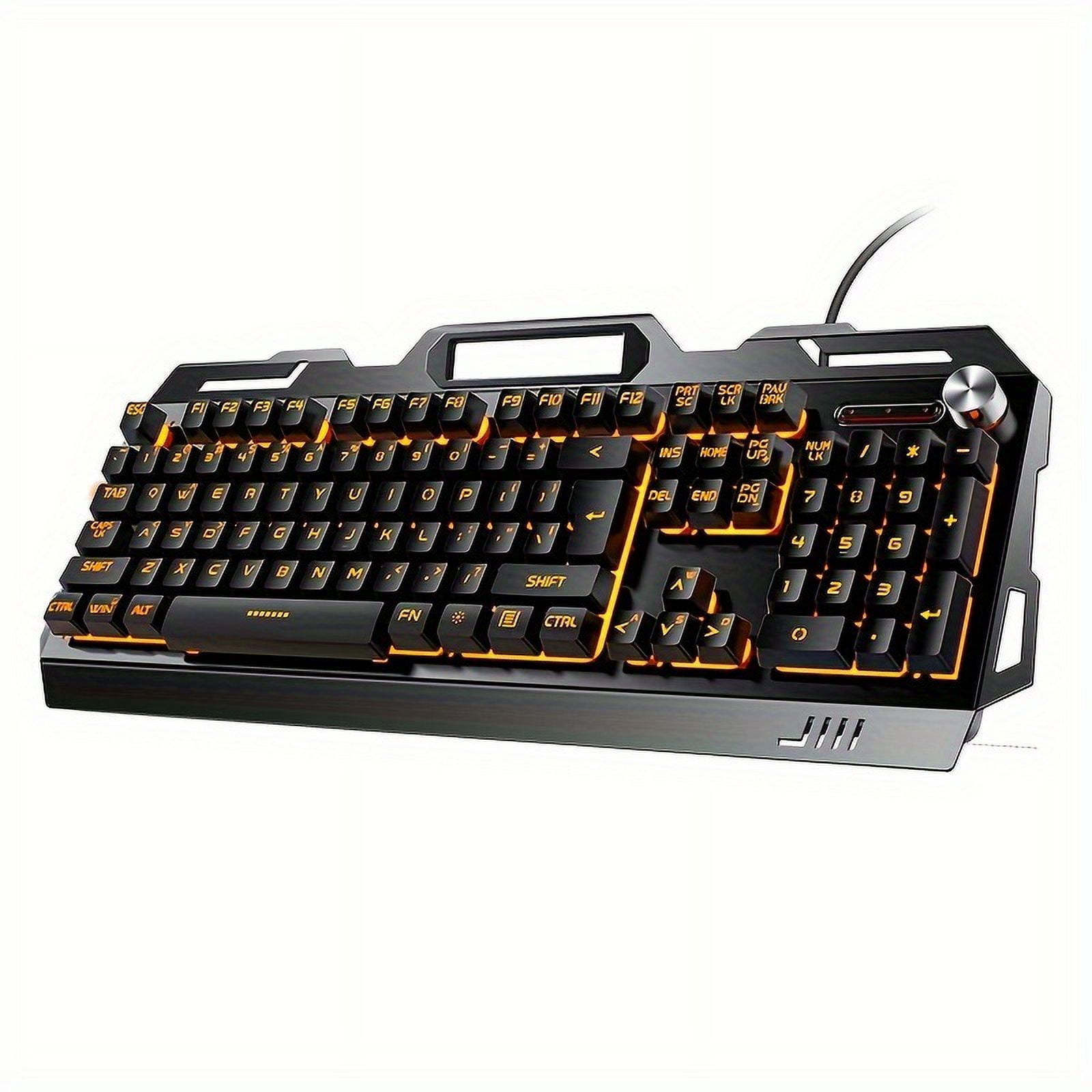 Computer Wired Keyboard, Universal USB Plug-in Illuminated Keyboard for Gaming, Typing, and Office Use, Suitable for Windows