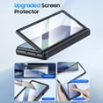 thumbnail image 3 of Oupeigar para Samsung Galaxy Z Fold 7 Funda de Teléfono, con Tarjetero, Soporte, Cubierta de Lente Deslizante, Protector de Pantalla Integrado, Funda de Teléfono Tipo Billetera Resistente - Negro, 3 of 8