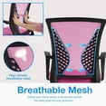 thumbnail image 5 of BestOffice Ergonomic Office Chair, Lumbar Support, Rolling Swivel for Women(Pink), 5 of 7