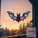 thumbnail image 4 of Colgante de ventana de acrílico con forma de murciélago | Adorno colgante para la decoración del hogar | Arte para ventanas de Halloween, 4 of 5