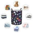 thumbnail image 2 of Rocket satellite Laundry Basket, Laundry Hamper Waterproof Laundry Bag Clothes Hamper Laundry Bin with Handles for Bedroom, Living Room, Kids Room-#, 2 of 5