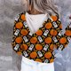 thumbnail image 5 of Sudadera de manga larga con estampado de capucha para mujer Blusa informal Tops Pompotops FGAJ16947, 5 of 7