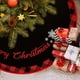 thumbnail image 4 of Falda para árbol de Navidad | Collar para árbol navideño | Cubierta festiva para la base del árbol | Envoltura decorativa para árbol de Navidad | Adornos navideños | Tamaños: 76 cm, 90 cm, 122 cm, 4 of 7