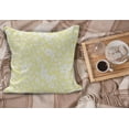 thumbnail image 2 of Floral Fluffy Throw Pillow Cushion Cover, Graphic Daisy Blossoms Design on Yellow Background Spring Flowers Art, Decorative Square Accent Pillow Case, 40" x 40", Yellow White, by Ambesonne, 2 of 5