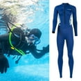 thumbnail image 2 of Traje Neopreno Cuerpo para Hombres Y Mujeres Traje Baño para Bucear Esnórquel Surf (azul Oscuro L), 2 of 9