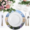 thumbnail image 4 of Ryvnso Daisy Flowers Round Plate Mats Dining Table Placemat Set of 4 for Holiday Decoration, 4 of 7