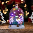 thumbnail image 6 of Christmas Table Decorations Christmas Decor Table Top Santa Train Snow Globe Night Light Farmhouse Xmas Holiday Decoration for Room Fireplace Shelf 2024 Christmas Ornaments, 6 of 6