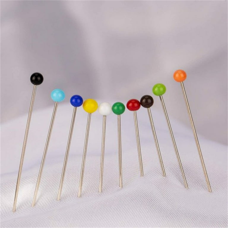 250 Pieces Sewing Pins Ball Glass Head Pins Straight Pins Quilting Pins for Dres