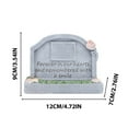 thumbnail image 3 of TOPRenddon Outdoor Resin Pet Memorial Stone for Gardens - Weatherproof Dog/Cat Grave Marker with Photo Slot, 3 Engraved Designs, Pet Loss Sympathy Gift & Cremation Keepsake, 3 of 6