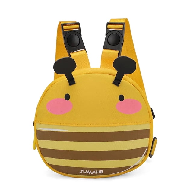 Mochila para Cachorros con Estampado y Correa, Bolsa Multifuncional para golosinas para Mascotas, Accesorio para Mascotas para Perros y Gatos (Color: Abeja, Tamaño : Pecho 25-41cm)