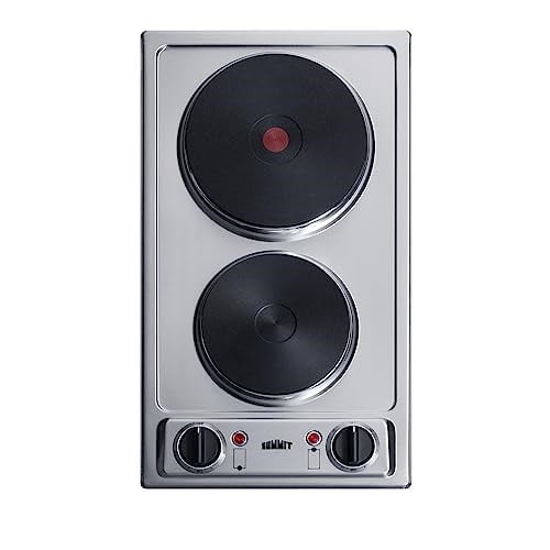 12" Wide 230V 2-Burner Solid Disk Cooktop