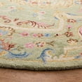 thumbnail image 3 of SAFAVIEH Savonnerie Devyn Bordered Area Rug, Sage/Blue, 6' x 6' Round, 3 of 9